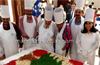 Traditional Cake Mixing ceremony held at Ocean Pearl Hotel, Mangaluru